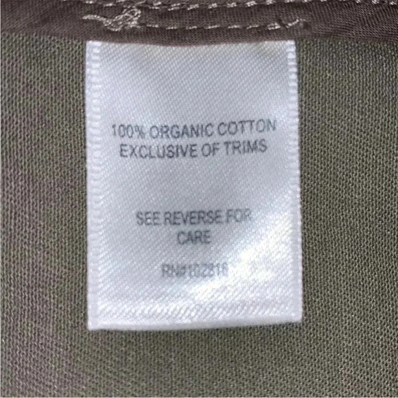 Ryllace 100% Organic Cotton Olive Green Utility Jacket Size 16 NWT - Picture 5 of 8